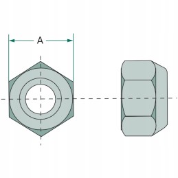 Conical nut 43018100 13f