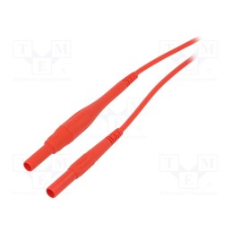 1 pcs x STu00c4UBLI - 66.9394-10022 - Connection cable, 8A, banana plug 4mm,both sides, Urated: 1kV