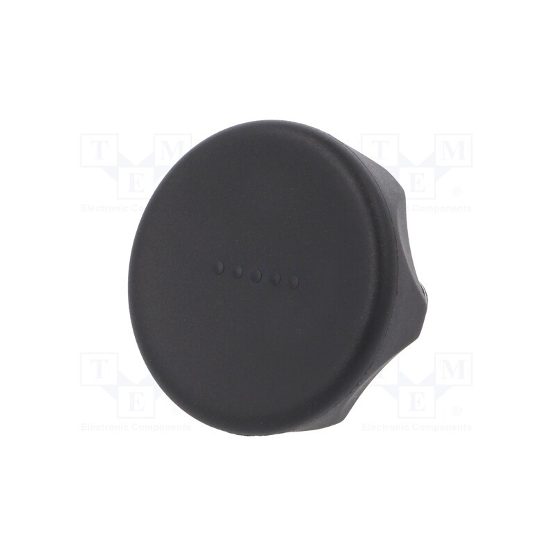 1 pcs x ELESA+GANTER - 222251-C1 - Knob, Ø: 45mm, Ext.thread: M10, 20mm, technopolymer PA, Cap: black