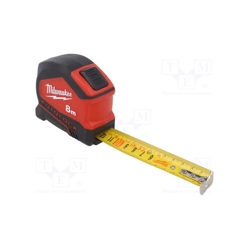 1 pcs x Milwaukee - 4932464664 - Measuring tape, L: 8m, Width: 25mm