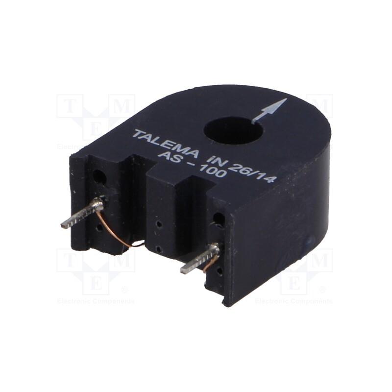 1 pcs x TALEMA - AS100 - Current transformer, AS, R: 0.6Ω, 6mH, 300mA, W: 9.53mm, Ø: 5mm