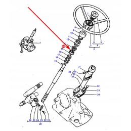 1850234m1 steering column o-ring