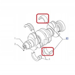 Main bearing New Holland Case CNH 2995787
