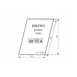 Right door window c 360 sokolka old 32a