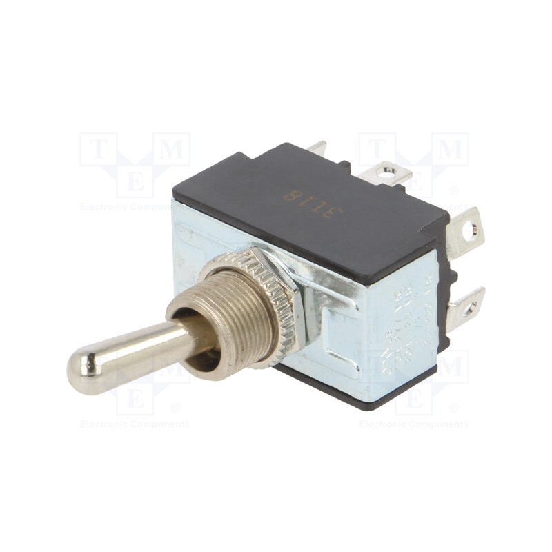 1 pcs x SWITCH COMPONENTS - TB1-2D-DC-5 - Switch: toggle, Pos: 2, DPDT, ON-ON, 21A/14VDC, 50mΩ, 12N, TB/TB1