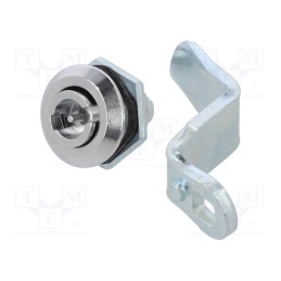 1 pcs x ELESA+GANTER - GN 115-VDE-45 - Lock, cast zinc, 45mm, Kind of insert bolt: double-bit insert