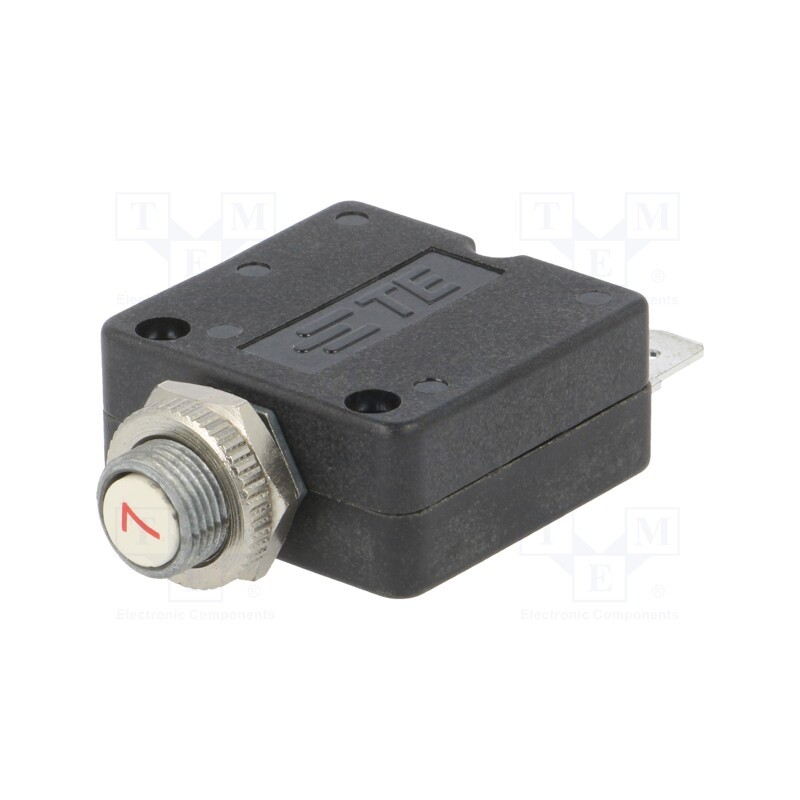 1 pcs x TE Connectivity - W58-XB1A4A-7 - Circuit breaker, Urated: 250VAC, 50VDC, 7A, SPST-NC, Poles: 1, MCB