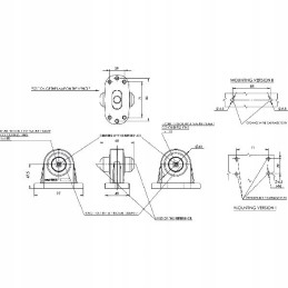 LED side marker lamp 12 24v, right, white and red