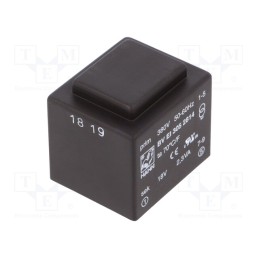 1 pcs x HAHN - BV EI 305 2814 - Transformer: encapsulated, 2.3VA, 380VAC, 18V, 128mA, PCB, BVEI