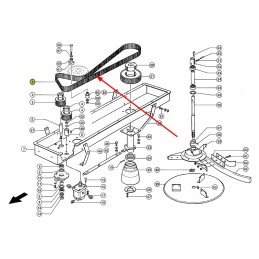 539443 0 straw divider V-belt