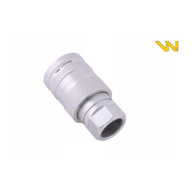 Hydraulic quick connector, M22x1 socket, 5 female threads