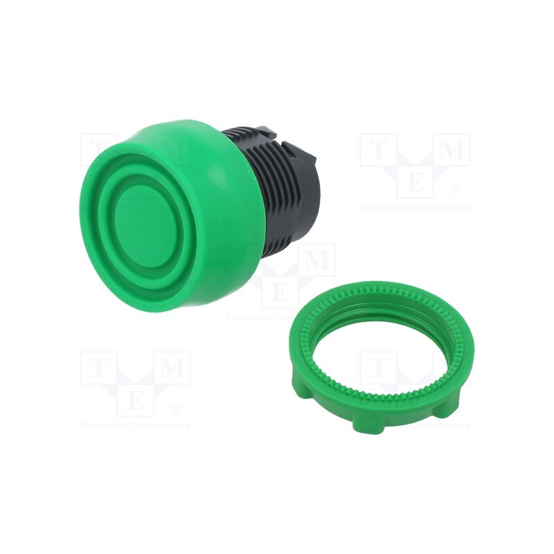 1 pcs x SCHNEIDER ELECTRIC - ZB5AP3S - Switch: push-button, 22mm, Stabl.pos: 1, green, none, IP66, flat