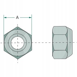 Conical nut 43018100 7f