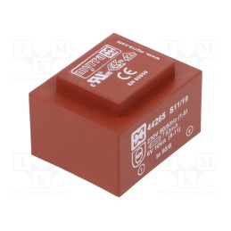 1 pcs x MYRRA - 44265 - Transformer: encapsulated, 10VA, 230VAC, 6V, 1667mA, PCB