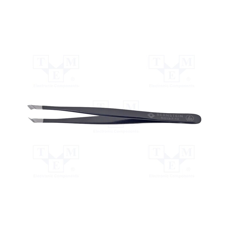 1 pcs x BERNSTEIN - 5-013-7-13 - Tweezers, Blade tip shape: for cutting, Tweezers len: 125mm, ESD
