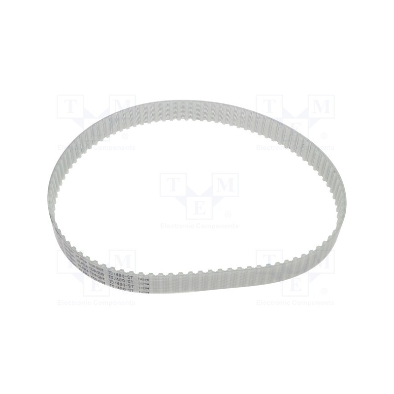 1 pcs x OPTIBELT - T5 480 1677ZA - Timing belt, T5, W: 16mm, H: 2.2mm, Lw: 480mm, Tooth height: 1.2mm