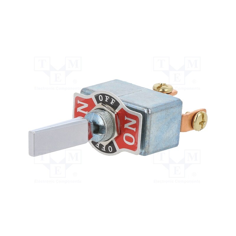 1 pcs x SWITCH COMPONENTS - TD1-1F-DC-3-P - Switch: toggle, Pos: 3, SPDT, ON-OFF-ON, 50A/12VDC, Leads: screw