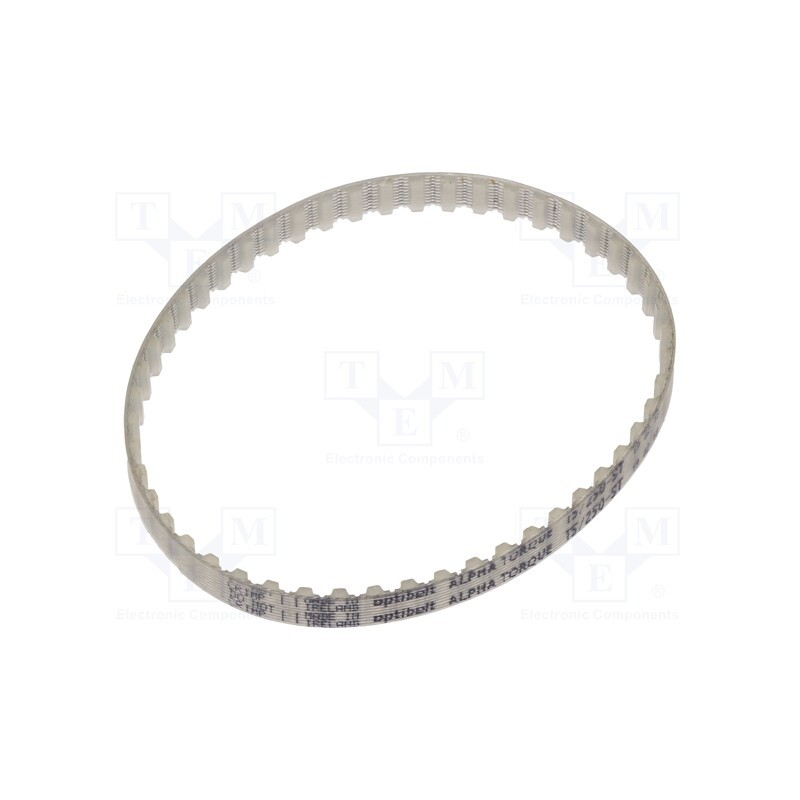 1 pcs x OPTIBELT - T5 250 677ZA - Timing belt, T5, W: 6mm, H: 2.2mm, Lw: 250mm, Tooth height: 1.2mm