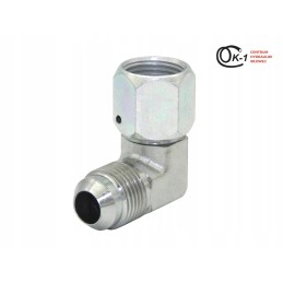 Hydraulic elbow connector with nut UNF 1 2