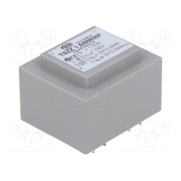 1 pcs x INDEL - TSZZ1.5/006MP - Transformer: encapsulated, 1.5VA, 230VAC, 9V, 9V, 83mA, 83mA, PCB