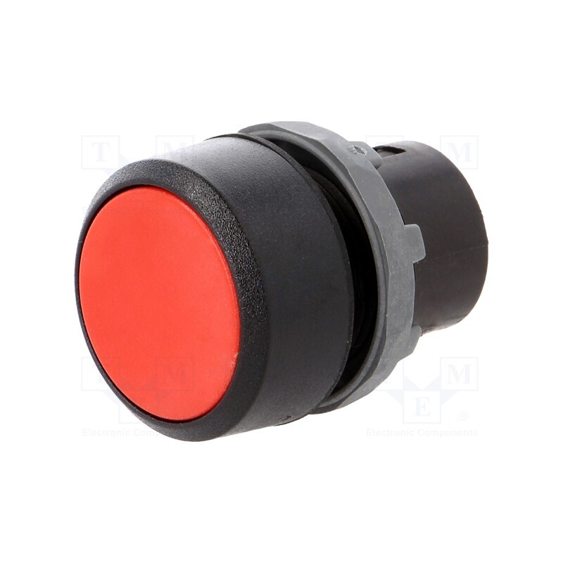 1 pcs x ABB - 1SFA616160R1001 - Switch: push-button, 22mm, Stabl.pos: 1, red, none, IP66, flat, Pos: 2