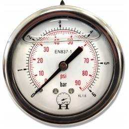 Pressure gauge 0 6 bar, rear connection