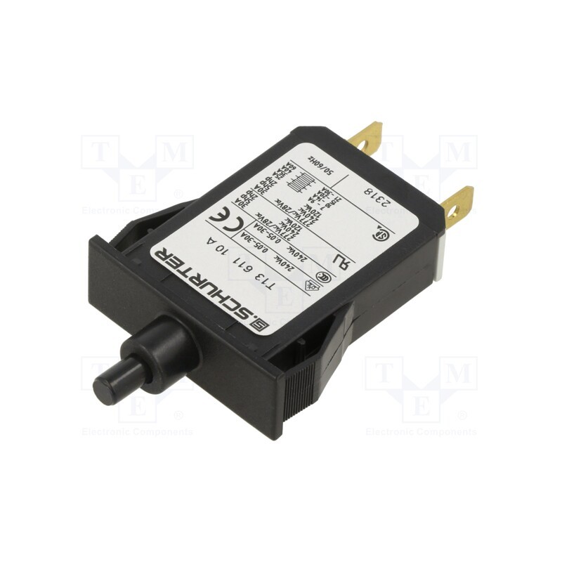 1 pcs x SCHURTER - 4411.0144 - Circuit breaker, 10A, MCB