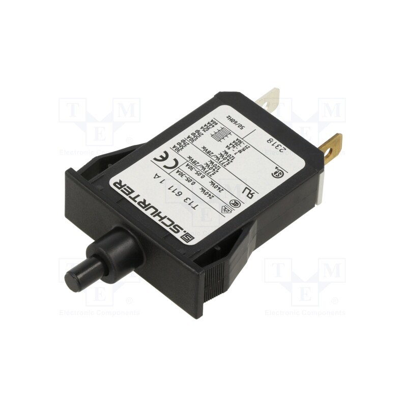 1 pcs x SCHURTER - 4411.0059 - Circuit breaker, 1A, MCB