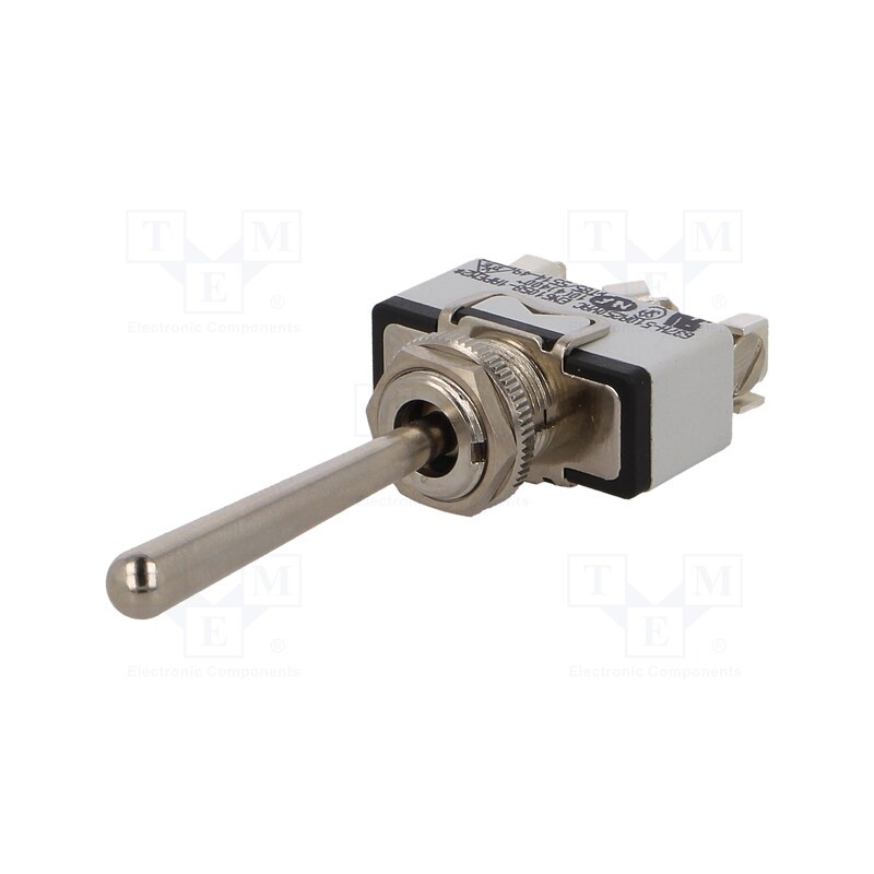 1 pcs x APEM - 637H-5 - Switch: toggle, Pos: 3, SP3T, (ON)-OFF-(ON), 15A/250VAC, 5A/25VDC