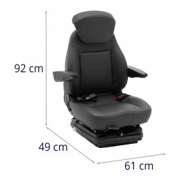 Tractor seat 51x51cm hillvert 10090304