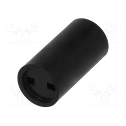 5 pcs x MENTOR - 2818.3102 - Spacer sleeve, LED, Øout: 5mm, ØLED: 3mm, L: 10.2mm, black