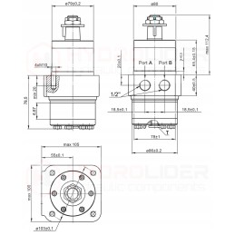 Hydraulic motor mpw 50 k o4 ws1 10 1210 rpm