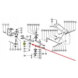 751253 metal-rubber sleeve for sieve suspension