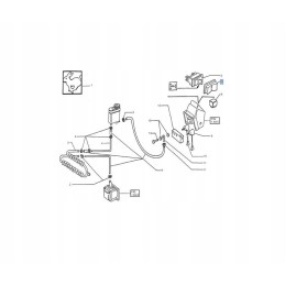 Switch cover 5169266 new holland ford fiat