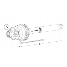 Half of the wide-angle drive shaft internal internal 2