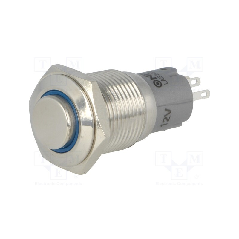 1 pcs x ONPOW - LAS2GQH-11E/B/12V/S/FP - Switch: vandal resistant, Pos: 2, SPDT, 0.5A/220VAC, 1A/24VDC, IP67