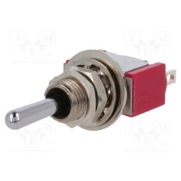 1 pcs x C&K - 7105SYZQE - Switch: toggle, Pos: 3, SP3T, (ON)-OFF-(ON), 2A/250VAC, 5A/28VDC