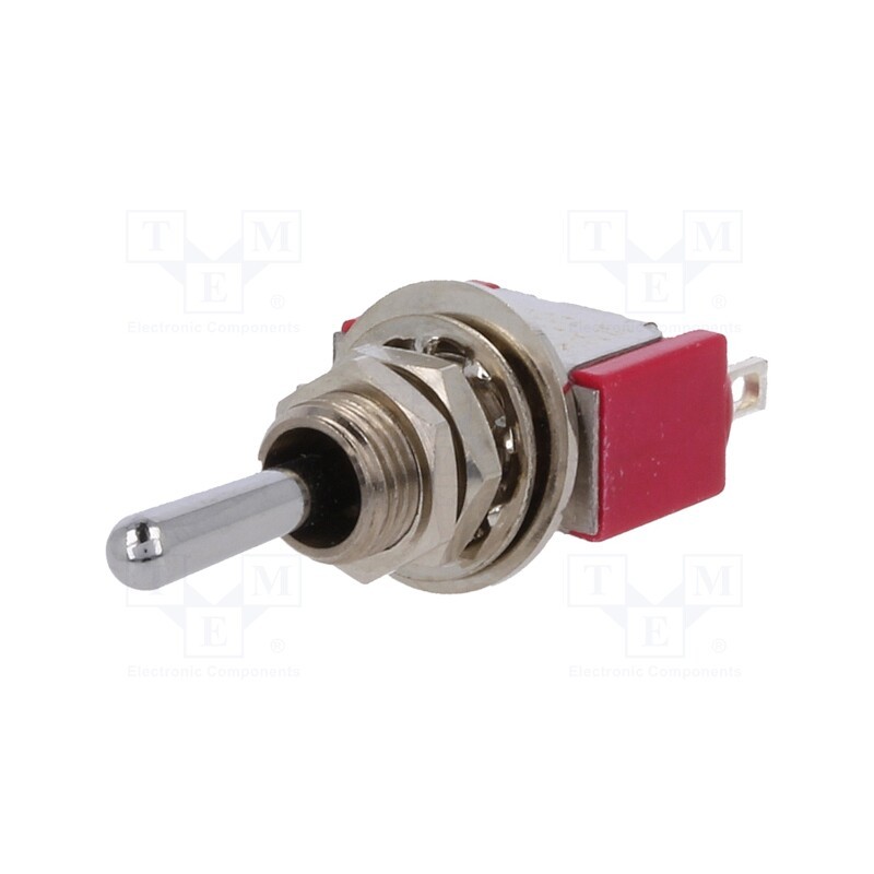 1 pcs x C&K - 7105SYZQE - Switch: toggle, Pos: 3, SP3T, (ON)-OFF-(ON), 2A/250VAC, 5A/28VDC