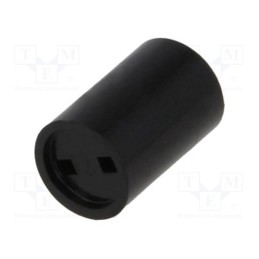 5 pcs x MENTOR - 2818.3045 - Spacer sleeve, LED, Øout: 5mm, ØLED: 3mm, L: 4.5mm, black