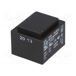 1 pcs x HAHN - BV EI 303 2037 - Transformer: encapsulated, 1.9VA, 230VAC, 12V, 12V, 79mA, 79mA, PCB