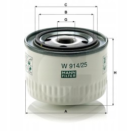 Mann w914 25 hydraulic filter