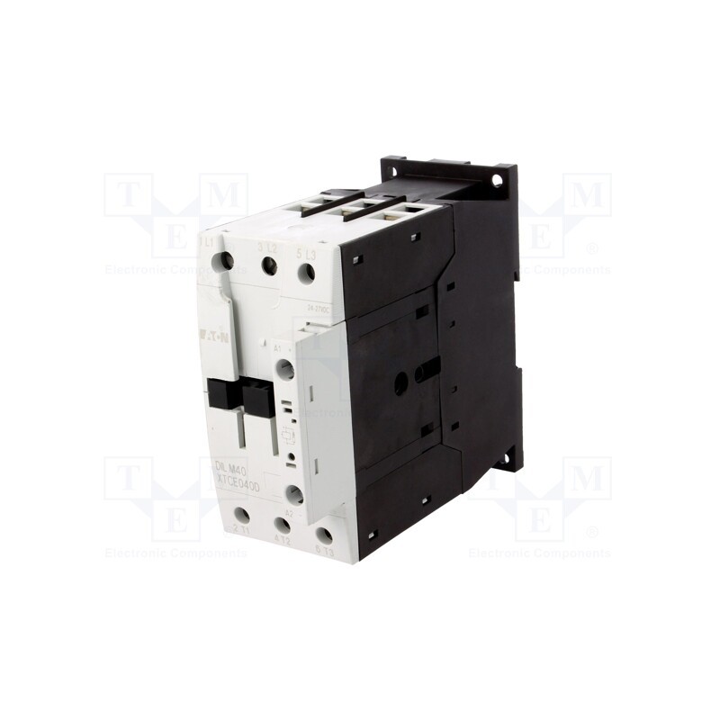 1 pcs x EATON ELECTRIC - DILM40(RDC24) - Contactor: 3-pole, NO x3, 24VDC, 40A, DILM40, screw terminals
