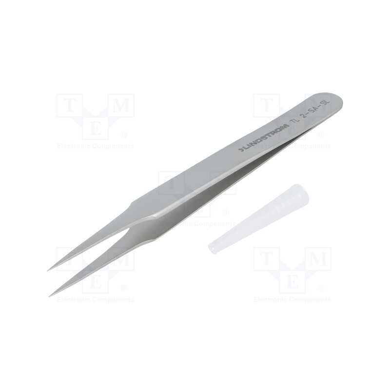1 pcs x LINDSTRu00d6M - TL 2-SA-SL - Tweezers, 120mm, Blades: narrowed, Blade tip shape: sharp