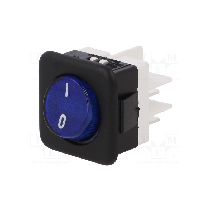 1 pcs x COMELUX - 50I1513 - ROCKER, SPST, Pos: 2, ON-OFF, 16A/250VAC, blue, max.100°C