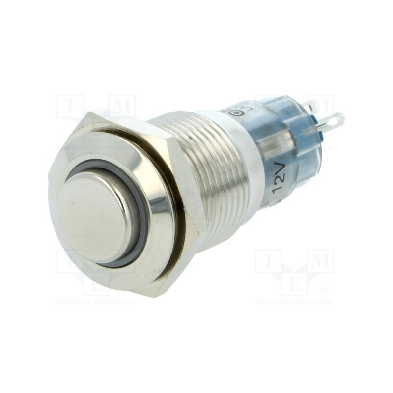 1 pcs x ONPOW - LAS2GQH-11E/G/12V/S/FP - Switch: vandal resistant, Pos: 2, SPDT, 0.5A/220VAC, 1A/24VDC, IP67