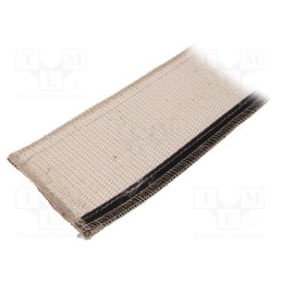 45 m x ANAMET EUROPE - 336.525.6 - Braid, Size: 25, fiberglass, L: 45m, -55÷260°C, incised, Øout: 32mm