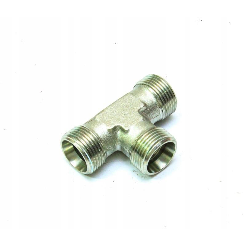 Hydraulic tee connector 3x m22x1 5 16l
