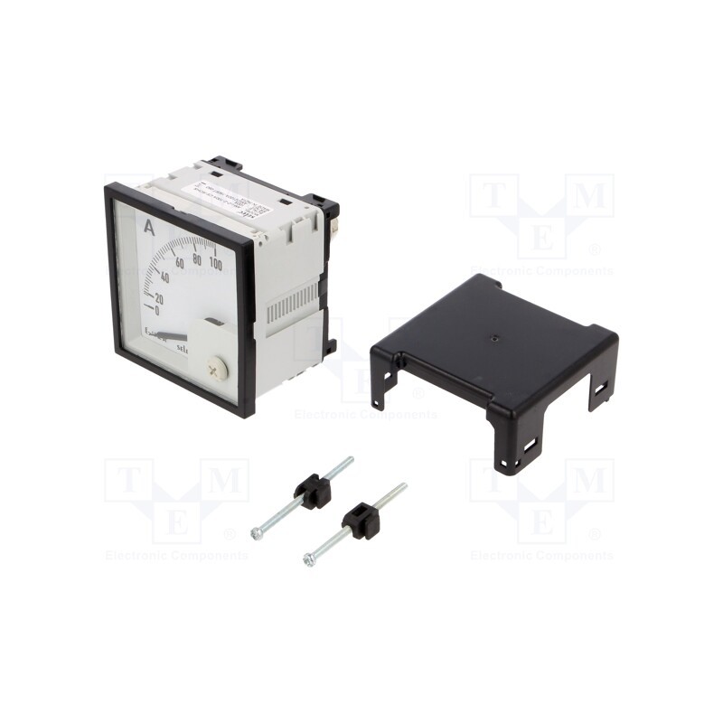 1 pcs x SELEC - AM-I-D-2-100A-CE - Ammeter, on panel, I AC: 0÷100A, Class: 1.5, 50÷60Hz, Features: 90°