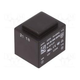 1 pcs x HAHN - BV EI 305 2078 - Transformer: encapsulated, 2.8VA, 220VAC, 12V, 233mA, PCB, BVEI