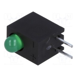 5 pcs x KINGBRIGHT ELECTRONIC - L-710A8CB/1GD - LED, in housing, green, 3mm, No.of diodes: 1, 20mA, 40°, 2.2÷2.5V
